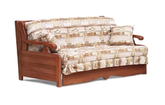 Диван аккордеон Арктур с деревянными подлокотниками Фиеста