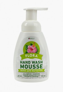 Мыло Milv для мытья рук FLORA, 250 мл.