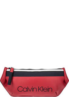 Поясная сумка с логотипом бренда Calvin Klein