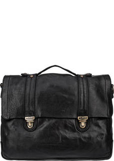 Кожаная сумка-рюкзак черного цвета Campomaggi