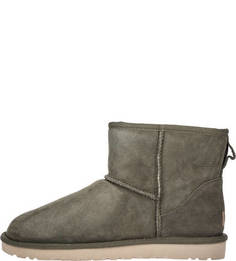 Утепленные замшевые полусапоги Classic Mini UGG Australia