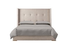 Мягкая кровать greystone 160*200 (myfurnish) бежевый 186.0x130x212 см.