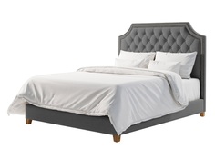 Кровать montana queen size (gramercy) серый 175x140x222 см.