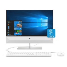 Моноблок HP Pavilion 24-xa0007ur, 23.8&quot;, Intel Core i5 8400T, 8Гб, 1000Гб, 256Гб SSD, NVIDIA GeForce GTX 1050 - 4096 Мб, Windows 10, белый [4uh16ea]