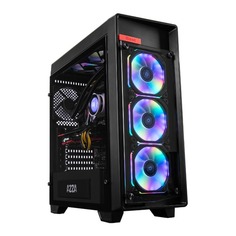 Корпус Formula V-LINE 195G-04 черный без БП ATX 3x120mm 2xUSB2.0 2xUSB3.0 audio bott PSU