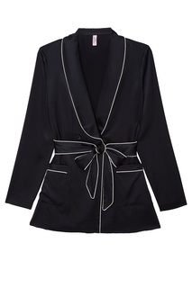 Черный топ пижамы из шелка Ezra Agent Provocateur