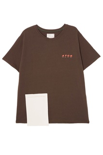 Темно-серая футболка с контрастными карманами C2 H4