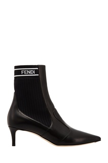 Черные ботильоны Fendi