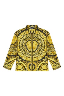 Шелковая блузка с узором Young Versace