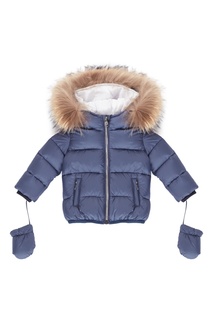 Синий уличный костюм с мехом Colmar Kids