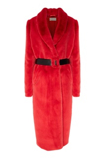 Красное пальто из искусственного меха Kuraga
