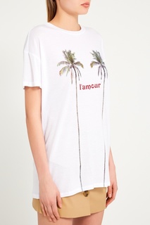Белая футболка с пальмами Zoe Karssen