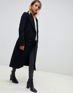 Двубортное пальто AllSaints Blair - Черный