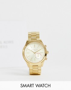 Женские золотистые смарт-часы с браслетом Michael Kors MKT4002 - Золотой