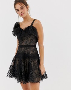 Платье мини с оборками Bronx and Banco Layla - Черный