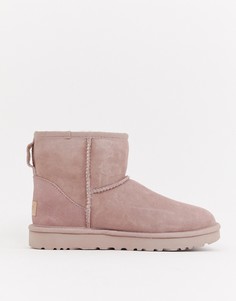 Розовые ботинки UGG Classic Mini II - Розовый