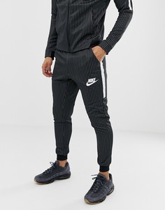 Черные джоггеры в тонкую полоску Nike BQ0676-010 - Черный