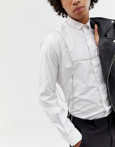 Сбруя-бандаж с камнями ASOS DESIGN - Серебряный