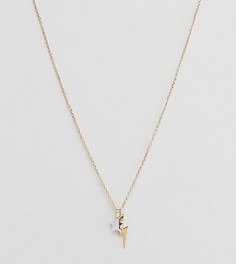 Золотистое ожерелье с подвеской в подарочной упаковке Orelia - Золотой