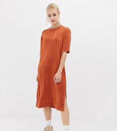 Платье-футболка миди COLLUSION - Оранжевый