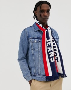 Темно-синий шарф с логотипом Tommy Jeans Heritage - Темно-синий