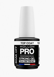 Топовое покрытие Mollon Pro Стойкое STRONG GEL TOP COAT SOAK OFF 12 мл