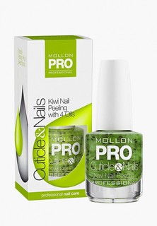 Скраб для кутикулы Mollon Pro и ногтей с ароматом киви KIWI PEELING WITH 4 OILS 15 мл