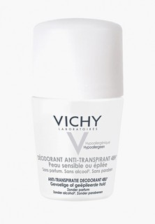 Дезодорант Vichy шариковый, 48Ч, для Чувствительной кожи, 50 мл