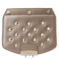 Клапан для сумки FURLA METROPOLIS MINI CROSSBODY FLAP коричнево-золотой