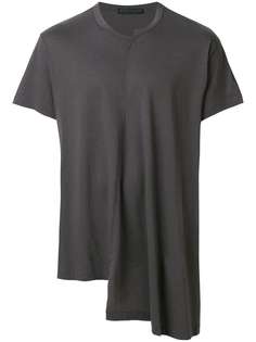 Yohji Yamamoto asymmetric hem T-shirt