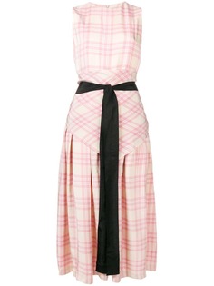 Sara Lanzi checked print dress