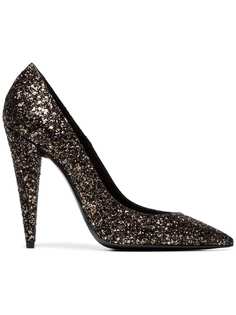 Saint Laurent Era 100 Glitter Pumps