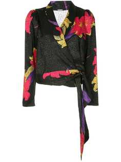 Dodo Bar Or блузка с запахом и цветочным принтом