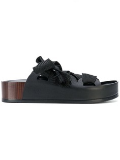 Chloé сандалии с крупной шнуровкой