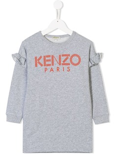 Kenzo Kids футболка с длинными рукавами и оборками