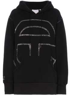 Telfar толстовка с капюшоном и вышивкой логотипа