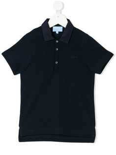 Lanvin Enfant рубашка-поло с вышивкой логотипа