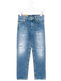 Dondup Kids джинсы с эффектом потертости