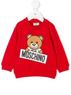 Moschino Kids толстовка с принтом медведя