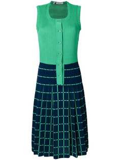 Lanvin Vintage платье с клетчатой юбкой