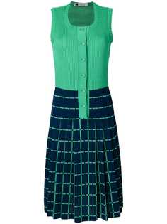 Lanvin Vintage платье с клетчатой юбкой