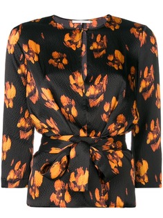LAutre Chose блузка с цветочным принтом и завязкой