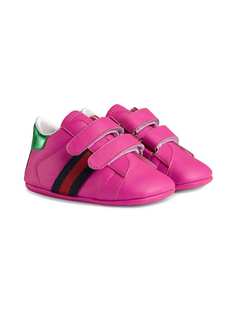 Gucci Kids кроссовки с отделкой Web