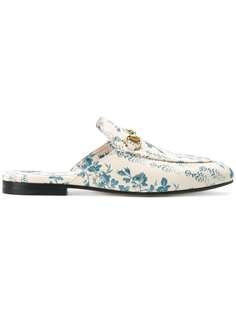 Gucci Princetown rose print slippers