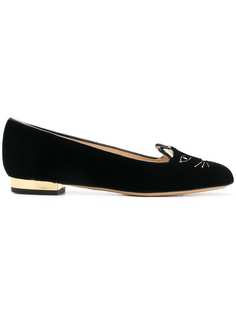 Charlotte Olympia балетки с вышивкой