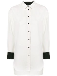 Armani Exchange удлиненная рубашка