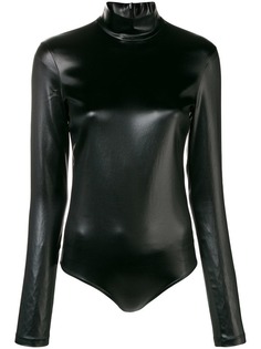 Givenchy трикотажное боди с покрытием