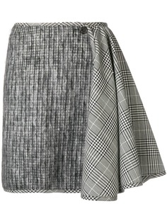 Aalto check mix mini skirt