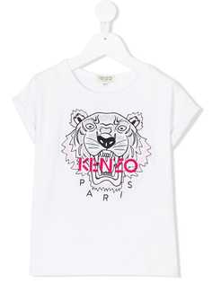 Kenzo Kids футболка с принтом тигра