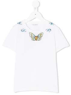 Dolce & Gabbana Kids футболка с вышитыми бабочками